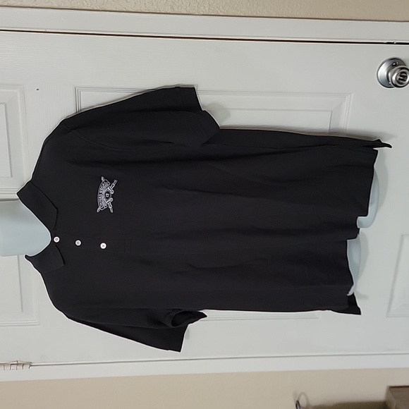 Chivas Regal 12 Embroidered Black Polo Shirt Scotch Whisky Men's Pima Cotton - Picture 5 of 7